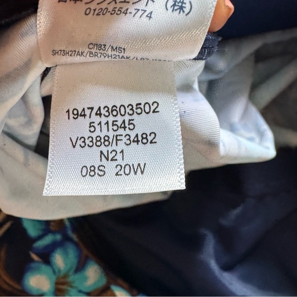 Lands End one piece floral bathing suit swimsuit scoop Neck Soft Cup navy 20W - Picture 6 of 8